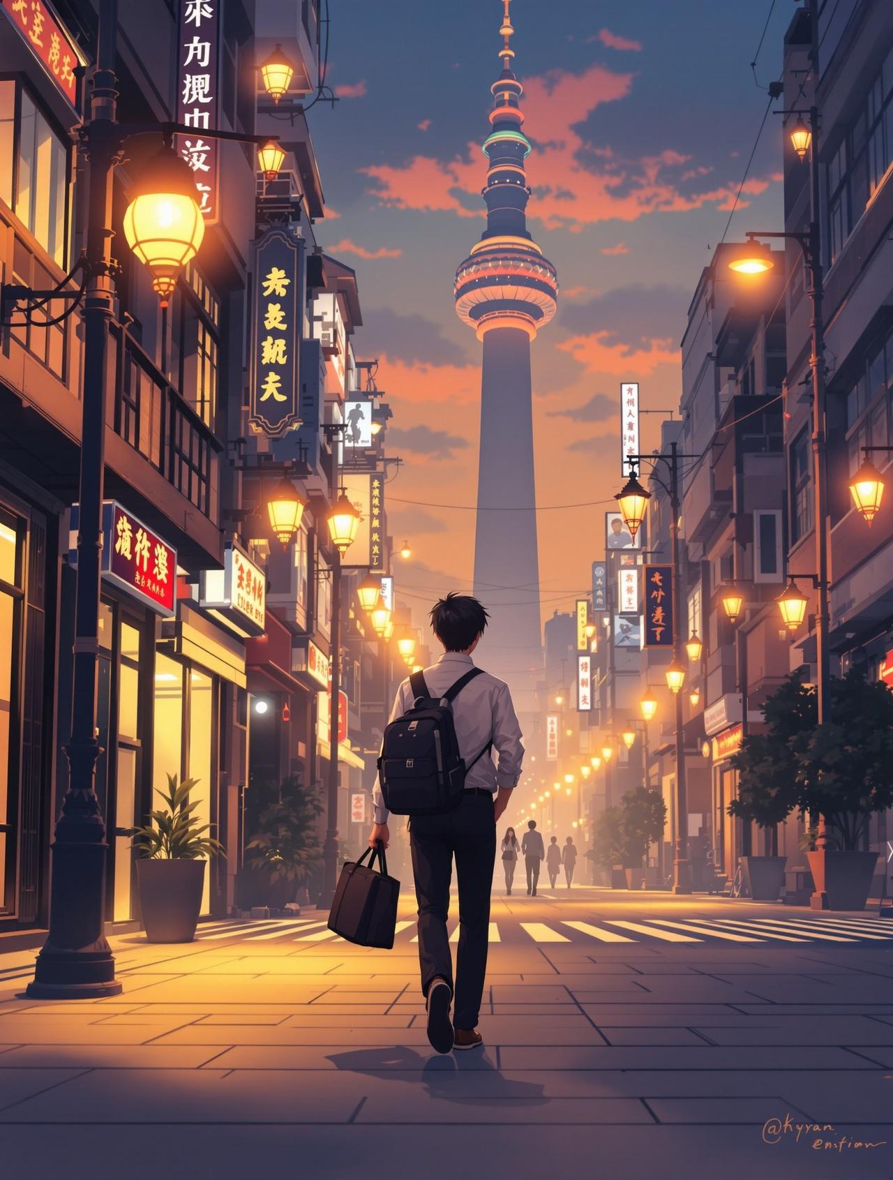 ai入口都市系列 - 都市夜归人